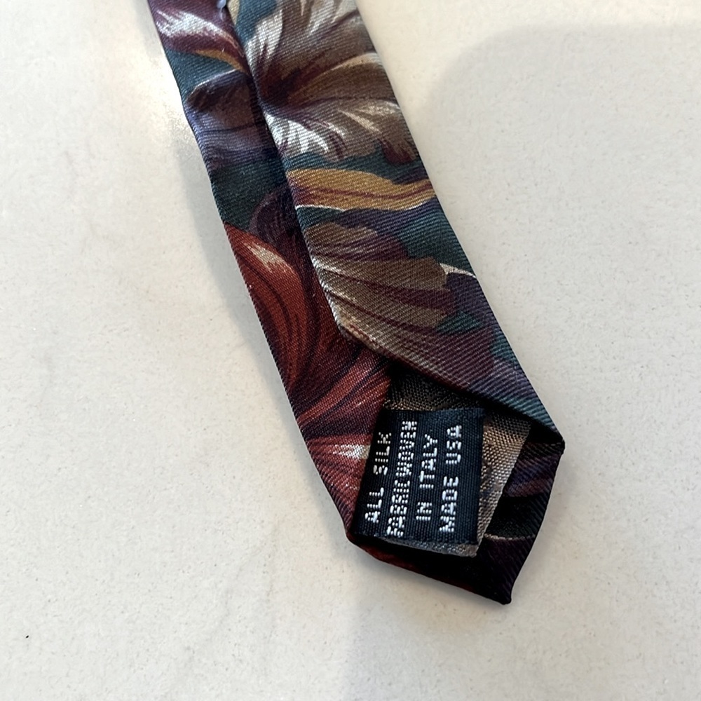 Christian Dior Floral Italian Silk Necktie - Picture 5 of 5